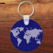Weltkarte Schlüsselanhänger (Vorderseite)