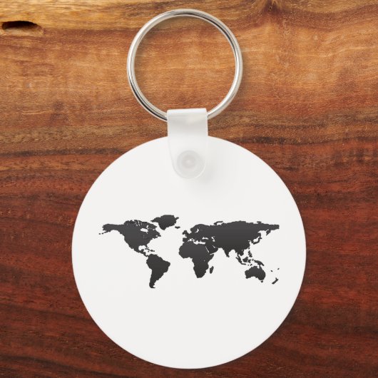 Weltkarte Schlüsselanhänger (Vorderseite)