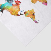 Weltkarte Seidenpapier (Ausschnitt)