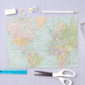 Weltkarte-Seidenpapier Seidenpapier (Handwerk)