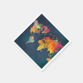 Weltkarte Serviette (Ecke)