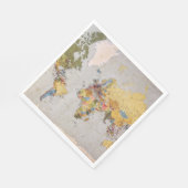 Weltkarte Serviette (Ecke)