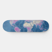 Weltkarte Skateboard (Horizontal)