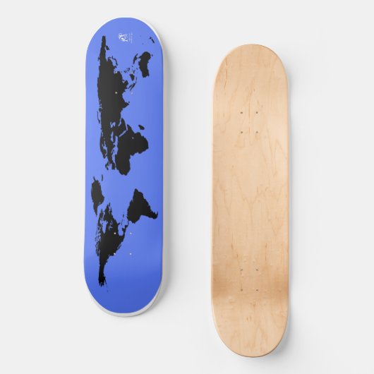 Weltkarte Skateboard (Vorderseite)