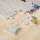 Weltkarte-städtisches Aquarell Puzzle (Seite)