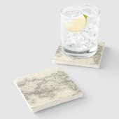 Weltkarte Steinuntersetzer (Seitenansicht)