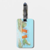 Weltkarte, Stühle Gepäckanhänger (Rückseite vertikal)