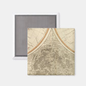 Weltkarte Süd Magnet (Vorderseite/Rückseite)