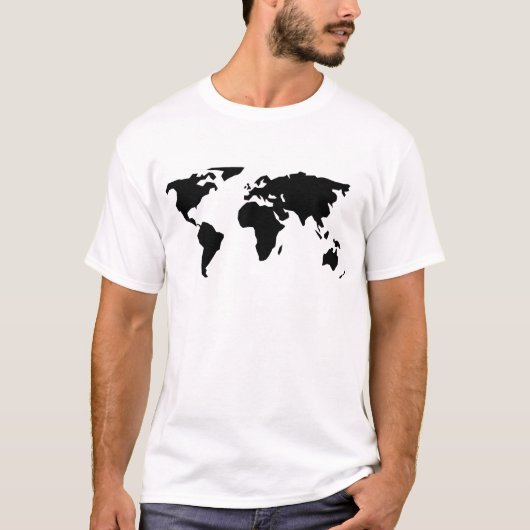 Weltkarte T-Shirt (Vorderseite)