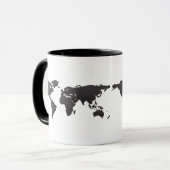 Weltkarte Tasse (Vorderseite Links)