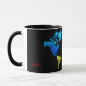 Weltkarte Tasse (Links)
