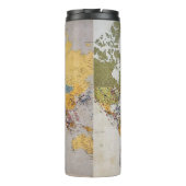 Weltkarte Thermosbecher (Rückseite)