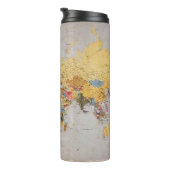 Weltkarte Thermosbecher (Nach rechts gedreht)