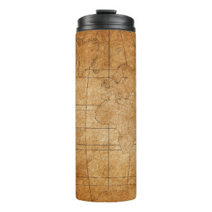 Weltkarte Thermosbecher