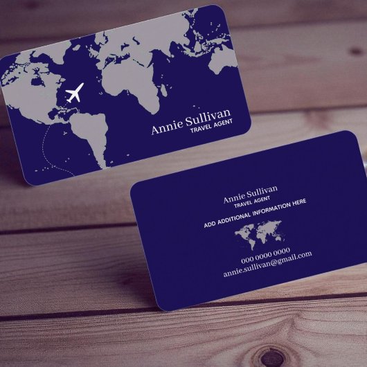 Weltkarte Überdimensionale internationale Reisen Visitenkarte