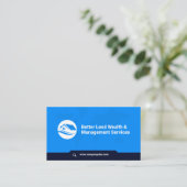 Weltkarte | Unternehmen | QR Code Business Card Visitenkarte (Stehend Vorderseite)