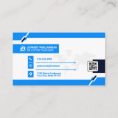 Weltkarte | Unternehmen | QR Code Business Card Visitenkarte (Rückseite)