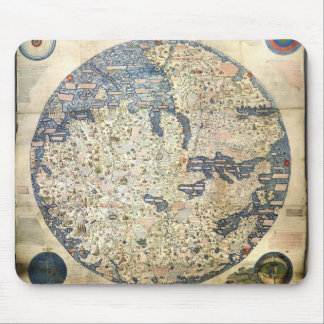 Weltkarte Venezianischer Mönch Fra Mauro Mousepad