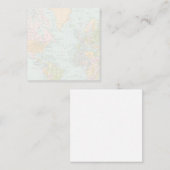 Weltkarte Vielen Dank Note Card Mitteilungskarte (Vorne/Hinten)