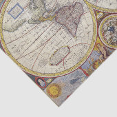 Weltkarte Vintag 10x15 Dekoupage Tissue Paper Seidenpapier (Ausschnitt)