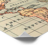 Weltkarte Vintag Poster (Ecke)