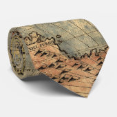 Weltkarte Vintager historischer Atlas Krawatte (Gerollt)