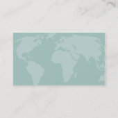 Weltkarte-Visitenkarte Visitenkarte (Rückseite)