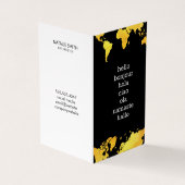 Weltkarte Visitenkarten (Vorderseite)