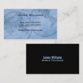 Weltkarte-Visitenkarten Visitenkarte (Vorne/Hinten)