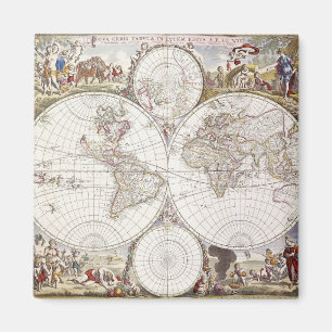 Weltkarte vom Atlas Maior Magnet