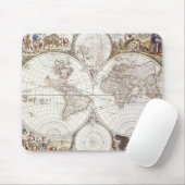 Weltkarte vom Atlas Maior Mousepad (Mit Mouse)