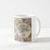 Weltkarte von 1626 kaffeetasse (VorderseiteRechts)