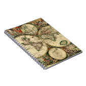 Weltkarte von 1689 Geschenken Notizblock (Rechte Seite)