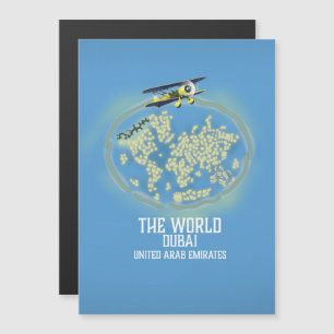 Weltkarte von Dubai, Vereinigte Arabische Emirate Magnetkarte