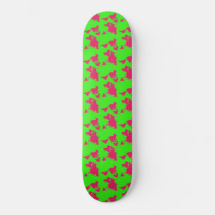 Weltkarte vor dem Bau Vollständiges Neon Green Ska Skateboard