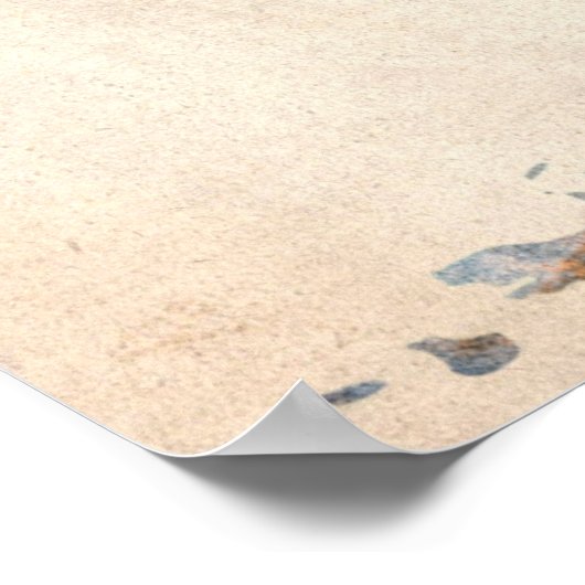 Weltkarte Wasserfarbe Poster (Ecke)