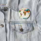 Weltkarte Wasserfarben Button (Beispiel)