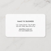 Weltkarte Wasserfarbenen Agent Saubere Elegante Visitenkarte (Rückseite)