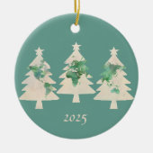 Weltkarte Weihnachtsbaumen - Ornament (Vorne)