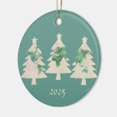Weltkarte Weihnachtsbaumen - Ornament (Links)