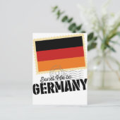 Weltkarte Wellcoda Classic Deutschland Flag Postkarte (Stehend Vorderseite)