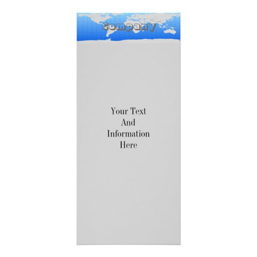 Weltkarte Werbekarte (Vorne)