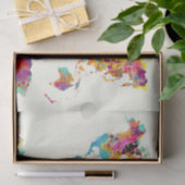 Weltkartefarben Seidenpapier (Geschenk)