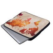 Weltkartelaptophülse Laptopschutzhülle (Vorne Knopf)