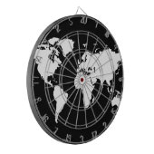 Weltkarten ~ benutzerdefinierbare Farbe Dartscheibe (Vorderseite Links)