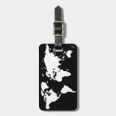 Weltkarten ~ benutzerdefinierbare Farbe Gepäckanhänger (Vorderseite vertikal)