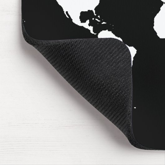 Weltkarten ~ benutzerdefinierbare Farbe Mousepad (Ecke)