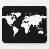 Weltkarten ~ benutzerdefinierbare Farbe Mousepad (Vorne)