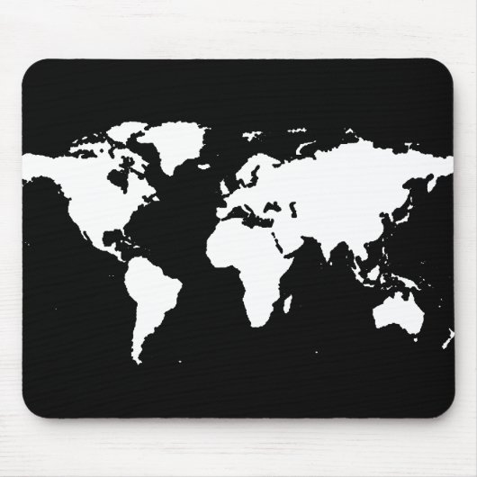 Weltkarten ~ benutzerdefinierbare Farbe Mousepad (Vorne)