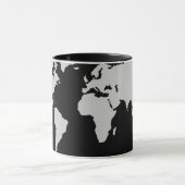 Weltkarten ~ benutzerdefinierbare Farbe Tasse (Zentrum)